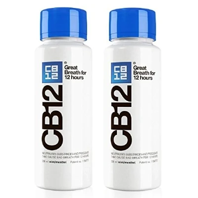 Image of CB12 Mint/Menthol Mouthwash, 250 ML (Pack of 2)