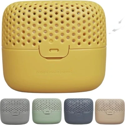 Image of AbsoDry Duo Family Dehumidifier Flat without Electricity for Best Air Quality Room Basement, Bathroom, Bedroom Against Mould Home