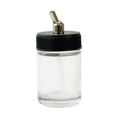 Image of Paasche Airbrush Glass Bottle Assembly, Multi Colour, 1 oz