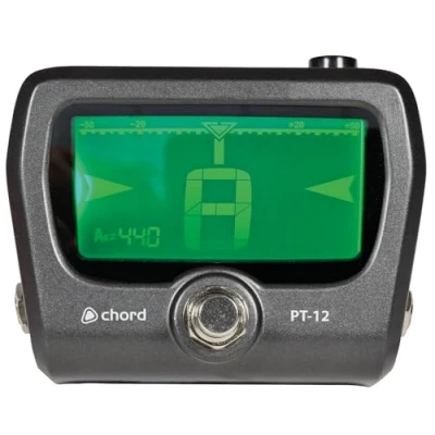 Image of Chord Large Screen Backlit Digital Pedal Tuner for Accurate Electric Guitar, Bass Guitar &amp; Electro Acoustic Tuning