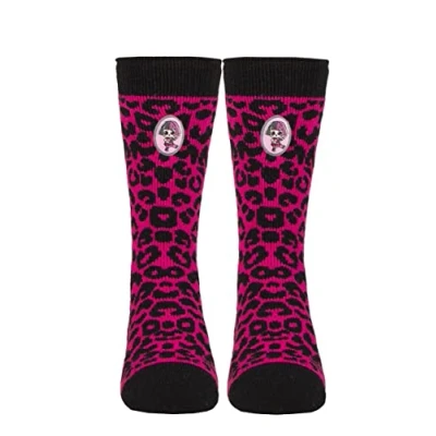 Image of Kids 1 Pair SOCKSHOP Heat Holders L.O.L. Surprise! 1.6 TOG Lite Thermal Socks Black / Pink 9 12