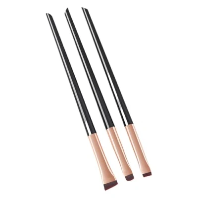 Image of Essential Travel Makeup Brush Set 3pcs Eyeshadow Brushes For Eye And Face Cosmetic Application