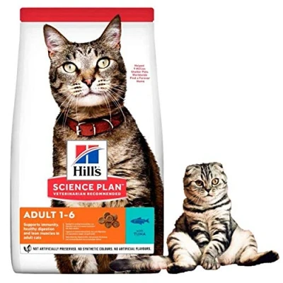 Image of Hills Science Plan Adult Cat Dry Food Tuna Flavour 7kg