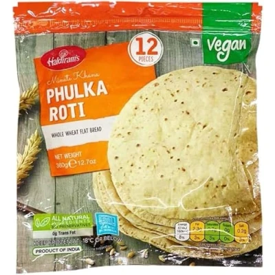 Image of Haldiram&#039;s Phulka Roti 360G Ready to Eat 100% Fresh Indian Origin B1G1