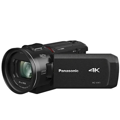 Image of Panasonic HC VX1 4K Camcorder 24X LEICA DICOMAR Lens 1/2.5&quot; BSI Sensor, Three O.I.S. Stabilizer Systems HDR Mode Wireless Multi Camera Capture Black (Renewed)