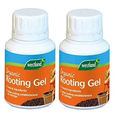 Image of Organic Plant Rooting Gel Pack of 2 x 150ml Feed Gel, Strong Rootgrow Fertiliser for Garden Outdoor or Indoor Houseplants with Topline Card