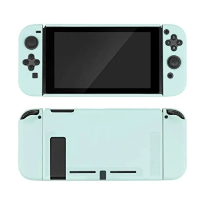 Image of GeekShare Protective Case Slim Cover Compatible with Nintendo Switch and Joy Con Shock Absorption Anti Scratch (Peppermint Green)