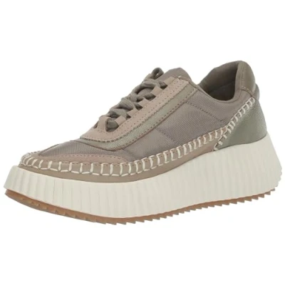 Image of Dolce Vita Women&#039;s Dolen Nylon Sneaker, Dk Taupe, 8 UK
