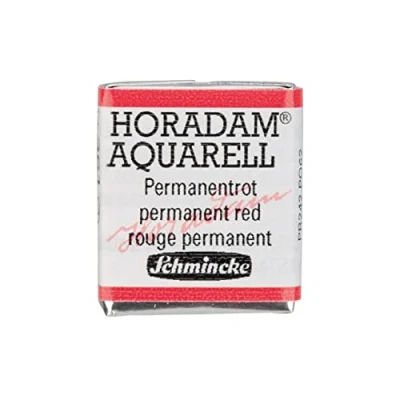 Image of Schmincke HORADAM® AQUARELL Finest Artists&#039; watercolours, 361 Permanent red, 14 044, 1/2 pan