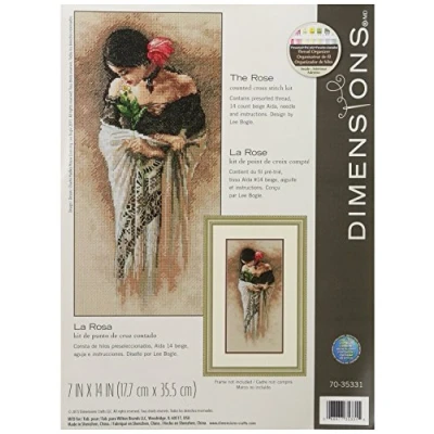 Image of Dimensions 70 35331 Gold: Counted Cross Stitch: The Rose, Various, One
