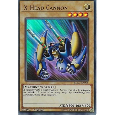 Image of Yu Gi Oh YuGiOh LCKC EN005 1st Ed X Head Cannon Ultra Rare Card (Legendary Collection Kaiba Mega Pack Single Card)