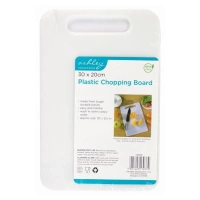 Image of Plastic Chopping Board White By Ashley
