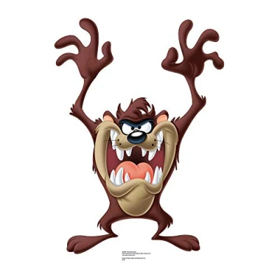 Image of Star Cutouts SC694 &quot;Tazmanian Devil Looney Tunes&quot; Cardboard Cut out