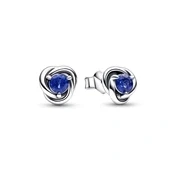 Image of Pandora September Birthstone Eternity Circle Stud Earrings