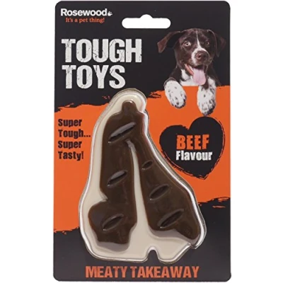 Image of Rosewood Meaty Meat Takeaway Steak Tough Dog Toy