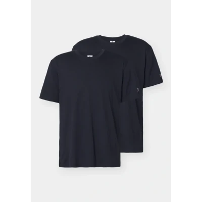 Image of Champion Icons CREW NECK 2 PACK Basic Tshirt, Men&#039;s, Size: Small, Black