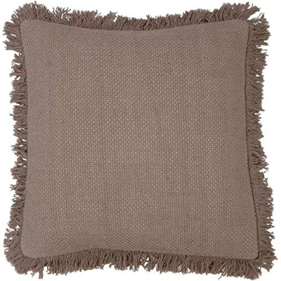 Image of furn. Sienna Fringed Twill Woven Cushion Cover Blush Cotton One Size