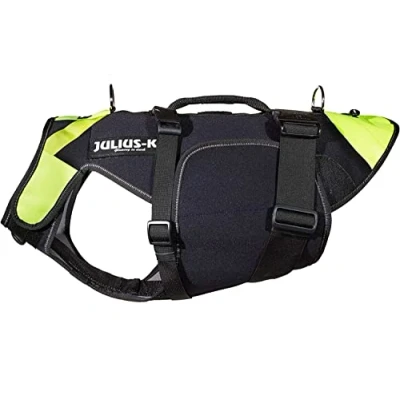 Image of IDC Multifunctional 3in1 Dog Vest, Size: L, Black and Neon