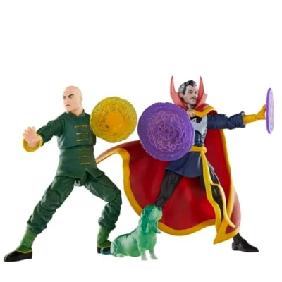 Image of Marvel Legends Series Doctor Strange, Wong and Bats, Comics Action Figures