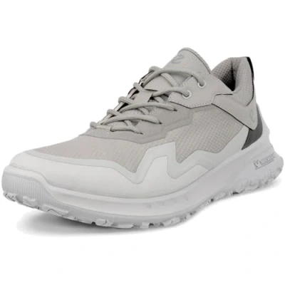 Image of ECCO Mens ULT trn Textile Leather Concrete Wild Dove Magnet Trainers 9 9.5 UK