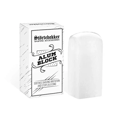 Image of Störtebekker® Alum Block Aftershave Blood Stopper Soothes The Skin After Shaving with Safety Razor/Straight Razor has an Antiseptic Effect Potassium Stone