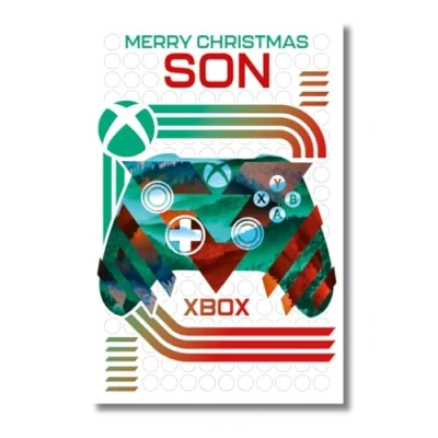 Image of Xbox Gaming Christmas Card for Son, Son XBOX, Multi coloured