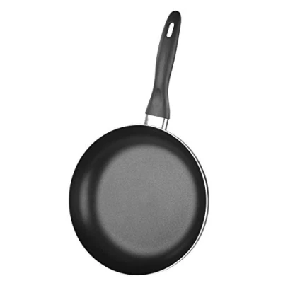Image of Chef Aid Non Stick 24 Cm Frying Pan, Black, Dual Coated Light Weight, High Grade Aluminium, Ideal for Home, Camping Or Caravan BPA Free