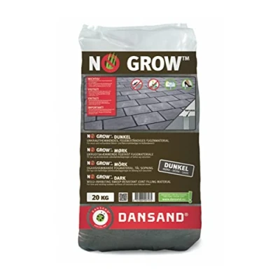 Image of Dansand No Grow Easy Fix Polymeric Ready Mixed Patio Brush in Firm Setting Fastfix Grout Jointing Paving Sand Compound (Dark Grey)…