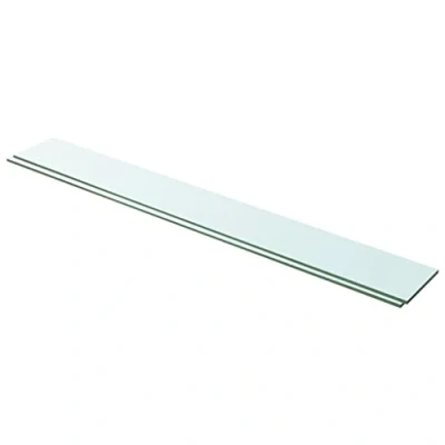 Image of vidaXL Shelves 2 pcs Panel Glass Clear 100x12 cm