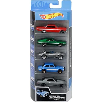 Image of Hot Wheels Fast And The Furious GGH46 Gift Set of 5, multicoloured