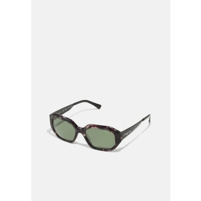 Image of Vogue Eyewear Sunglasses, Women&#039;s, Size: 54, Grey tortoise/dark green polar