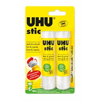 Image of UHU 52190 2 Glue Sticks 21g