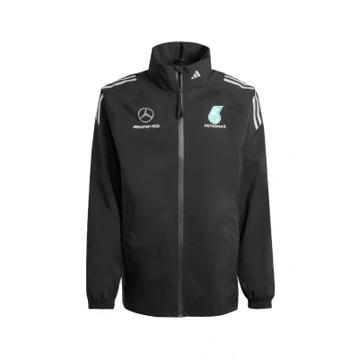 Image of adidas Performance AMG Petronas Formula ONE TEAM Soft shell jacket Black reflective silver, Men&#039;s, Size: XXL, silver