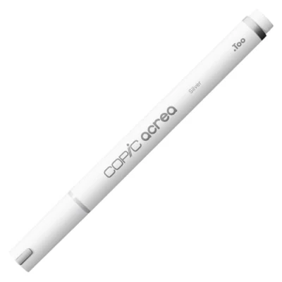 Image of COPIC acrea 006 Silver Paint Marker with Water and Pigment Based Ink, Line Width 0.8 1.2 mm