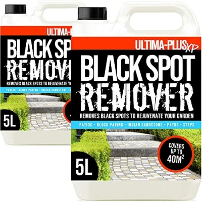 Image of Ultima Plus XP Black Spot Remover Deeply Cleans to Spots, Dirt and Grime Perfect for Patios, Paving Driveways more (10 Litres)