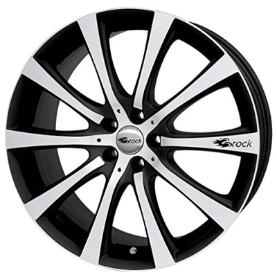 Image of Brock B21 8 x 18 ET 51 Bolt Circle 5 120 Hub Centering 65.1 580069739, Black Matt Front Polished