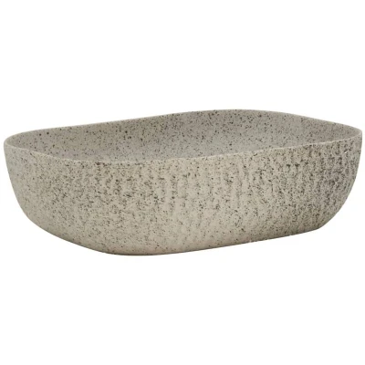 Image of vidaXL Countertop Basin Grey Rectangular 48x37.5x13.5 cm Ceramic