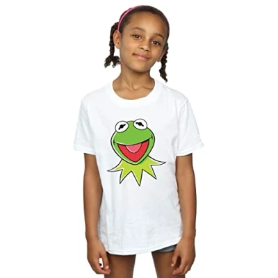 Image of Disney Girls Muppets Kermit Head T Shirt White 3 4 Years