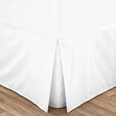 Image of Catherine Lansfield Easy Iron Percale Combed King Fitted Valance Sheet White