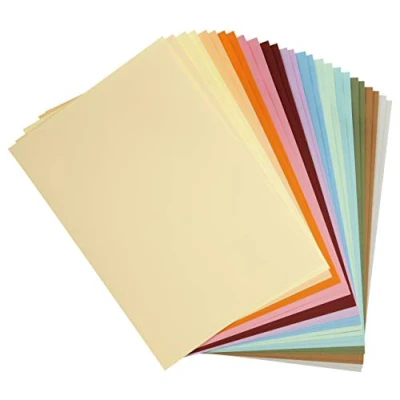 Image of Clairefontaine Ref 975599C Maya Smooth Coloured Drawing Card (2 x Packs of 14 Sheets) 185gsm A2 (59.4 42cm) Pastel Colours Colour Deep Dyed, Acid Free, pH Neutral