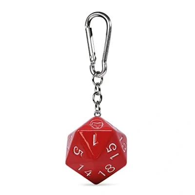 Image of Pyramid International Stranger Things Keychain/Bag Charm with Carabiner 3D D20 Dice Official Merchandise