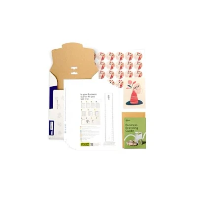 Image of Avery Business Branding and Packaging Solutions Kit, Create Your own Branding, Labels, Cards, Thank You Notes, Round Rectangle Labels Logo