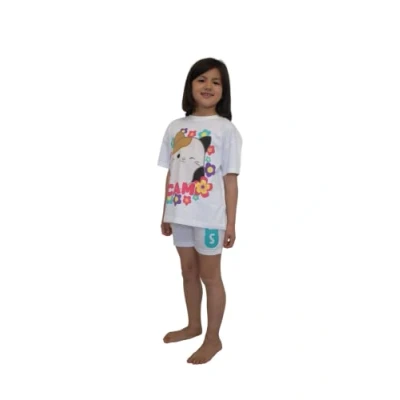 Image of Squishmallows Girls Pyjamas Cam Pjs Set Ages 6 to 13 Years Old (as8, age, 13_years, 14_years, regular) White