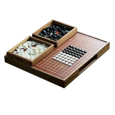 Image of Imitation Jade Chess Go Board Set, Adult Drawer Classic Strategy Game