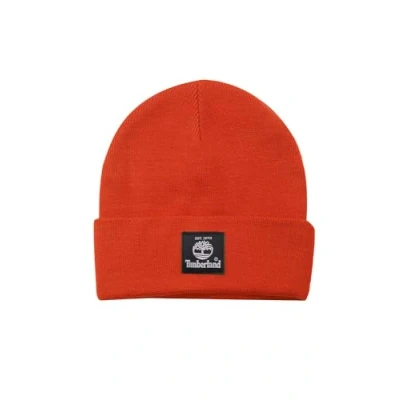 Image of Timberland Short Watch Cap, Orange, One Size
