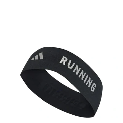 Image of adidas Unisex RUNNING CLIMACOOL HEADBAND, Black/Reflective Silver, L