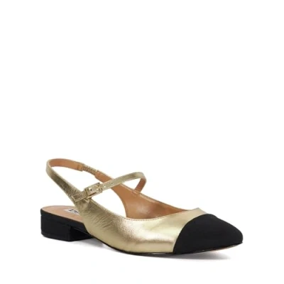 Image of Dune London Womens Ladies Hayes Slingback Mary Janes Gold Leather Size UK 4