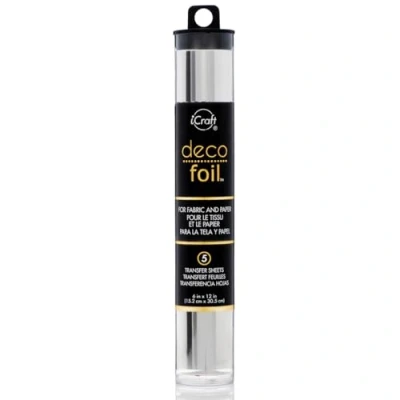 Image of Thermoweb Deco Foil 6 12 inch, Silver, Paper, 6in X 12in
