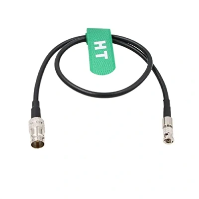 Image of HangTon 6G SDI Video Cable HD Micro BNC to Female Adapter for Blackmagic Assist 5&quot; 4K Monitor, Studio Camera G2 ATEM 30cm