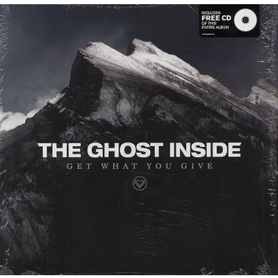 Image of The Ghost Inside Get What You Give + CD Custom Stickered Shrink 2012 USA vinyl LP 87189 1
